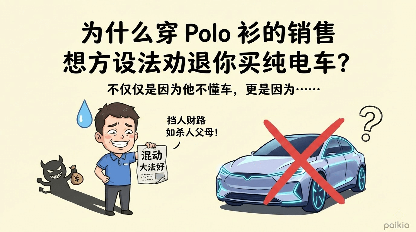 挡人财路如杀人父母：揭秘为什么车行销售要把电车喷成垃圾